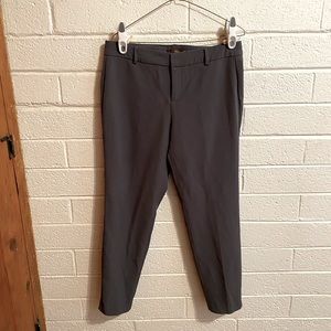 NEW Skinny Stretch Business Trousers Ankle Fitted Low Rise 8 Grey Pants Gray